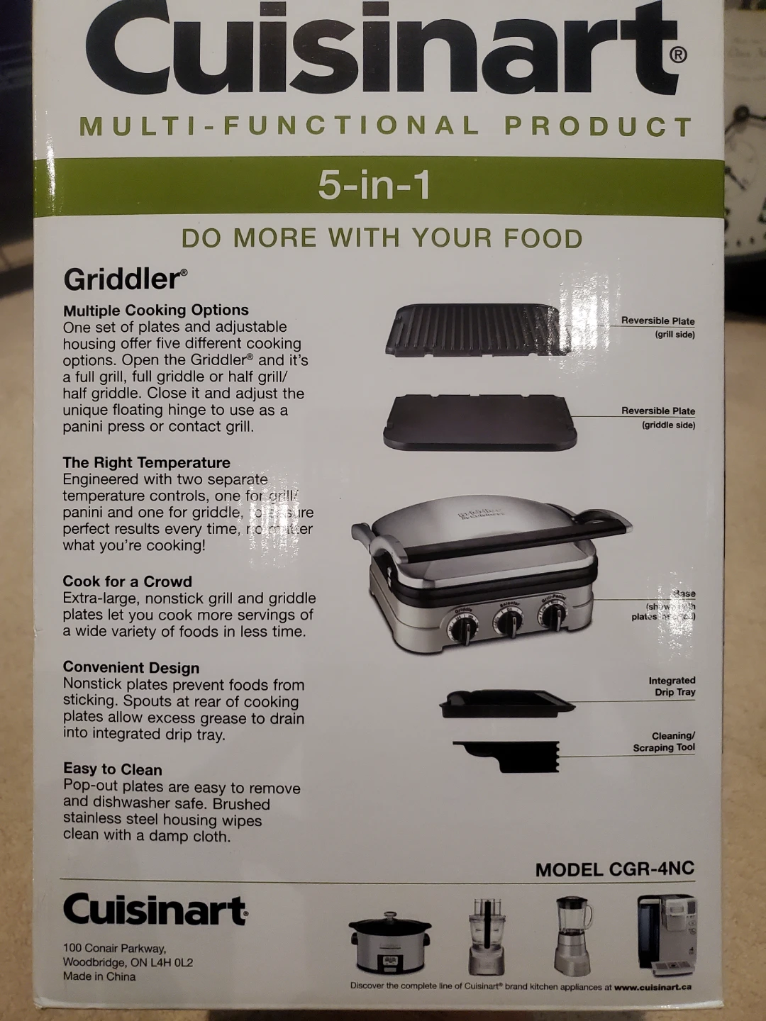 Cuisinart 5-in-1 Griddler with Waffle Plate Accessories - photo 3