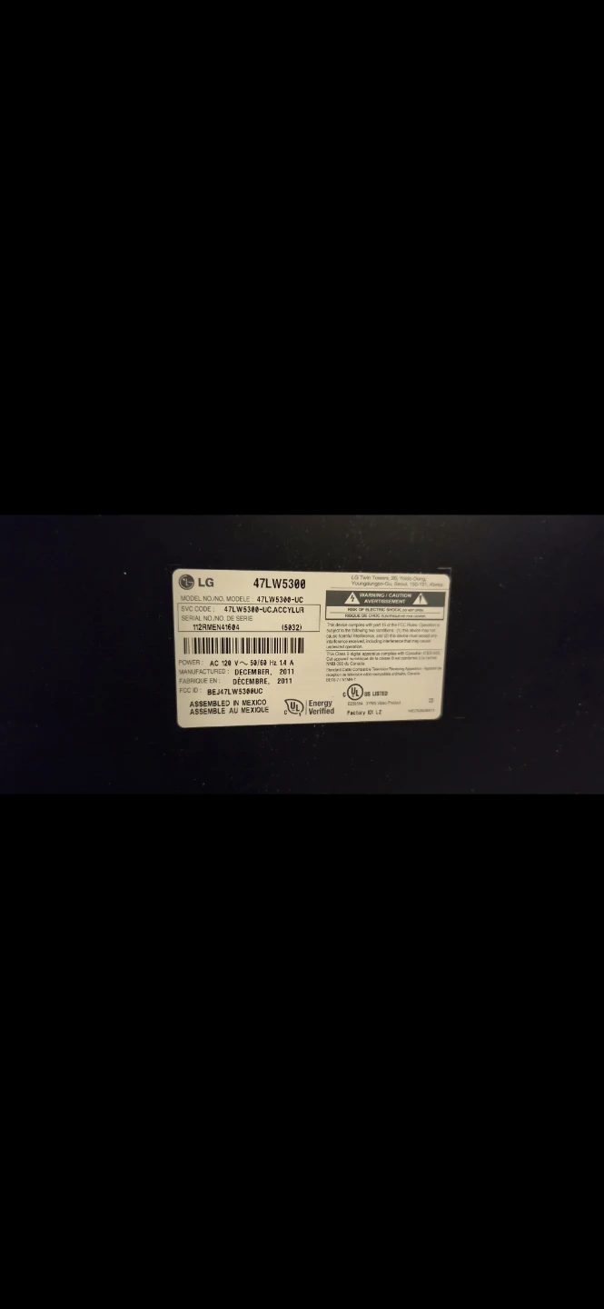 LG 47-inch LCD Television - photo 4