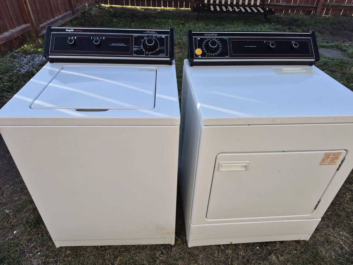 Ingles washer & dryer