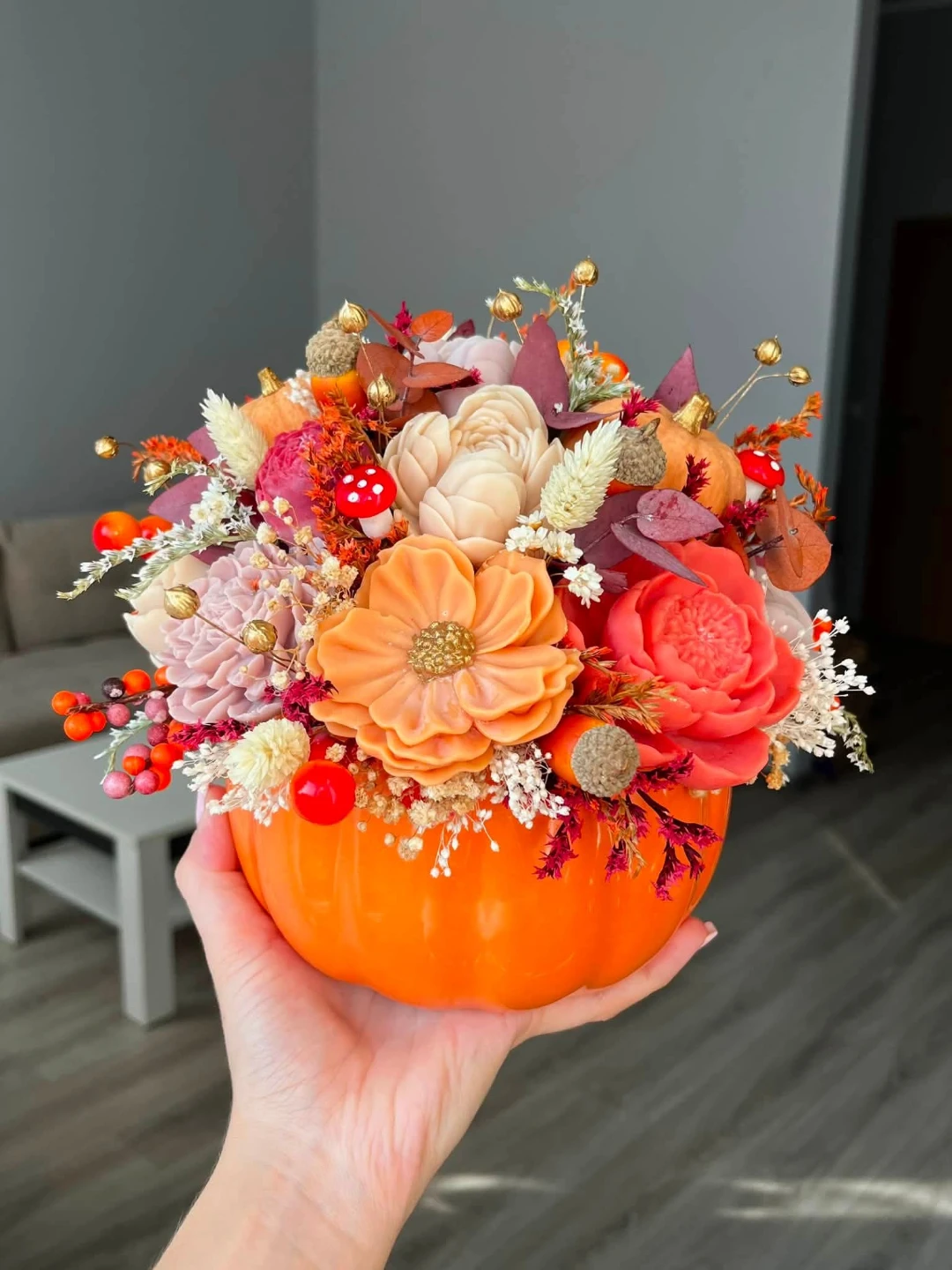Handcrafted decorative flower  arrangement