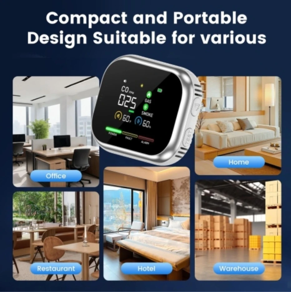 6-in-1 Digital Air Quality Monitor - photo 5