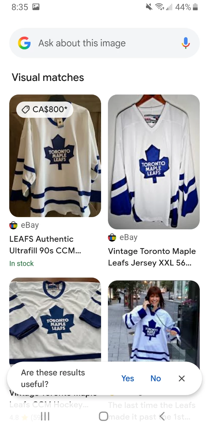 Vintage Toronto Maple Leafs CCM Hockey Jersey - photo 3
