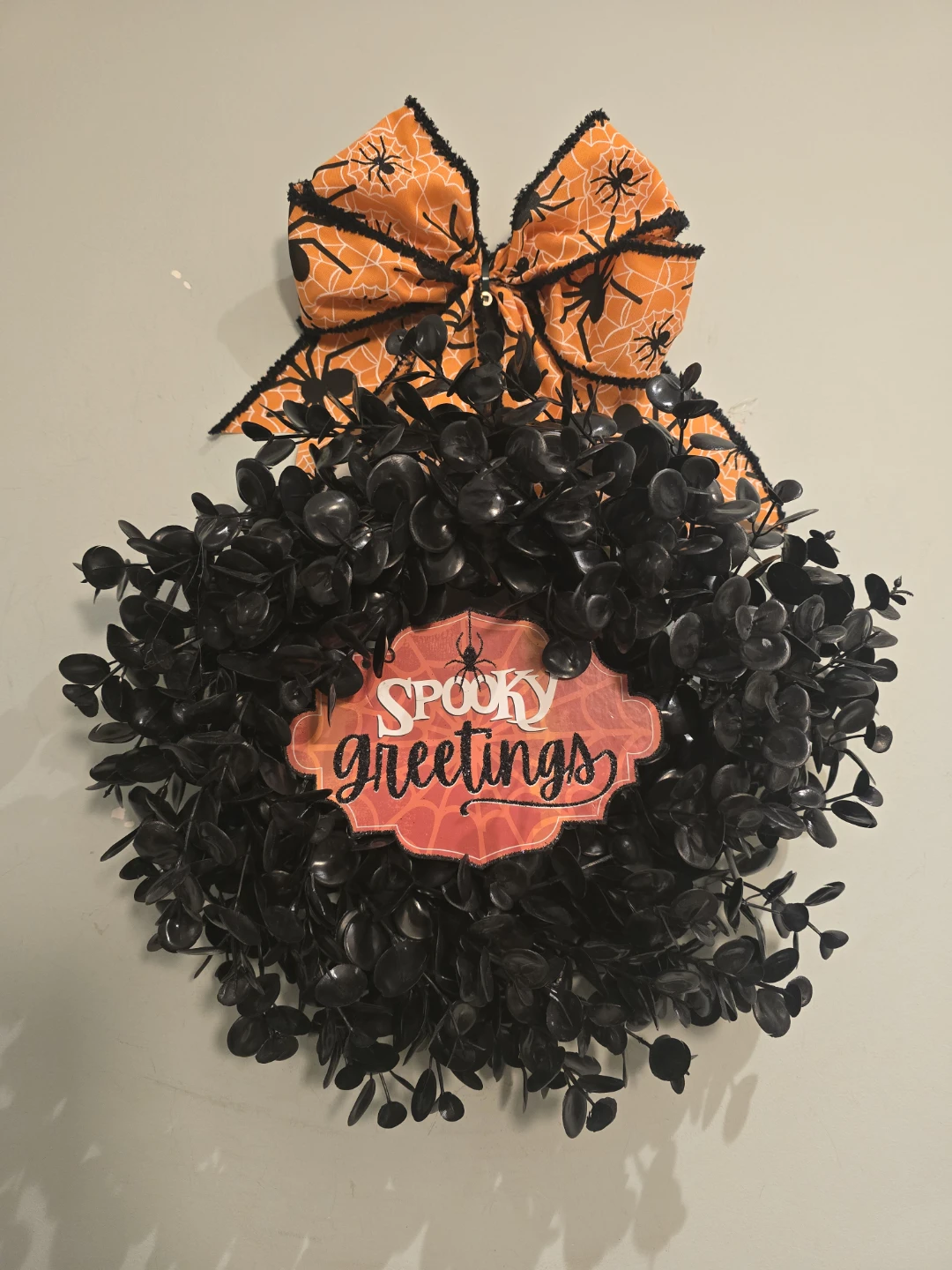 Spooky Greetings Halloween Wreath