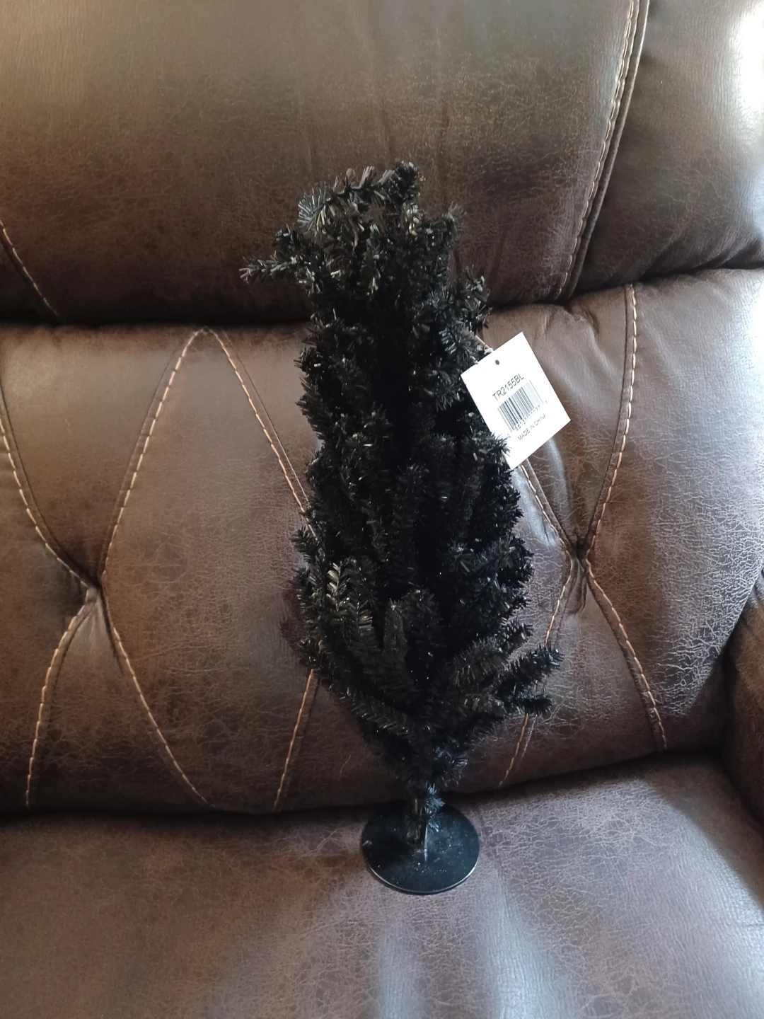 Small Black Artificial Tabletop Christmas Tree