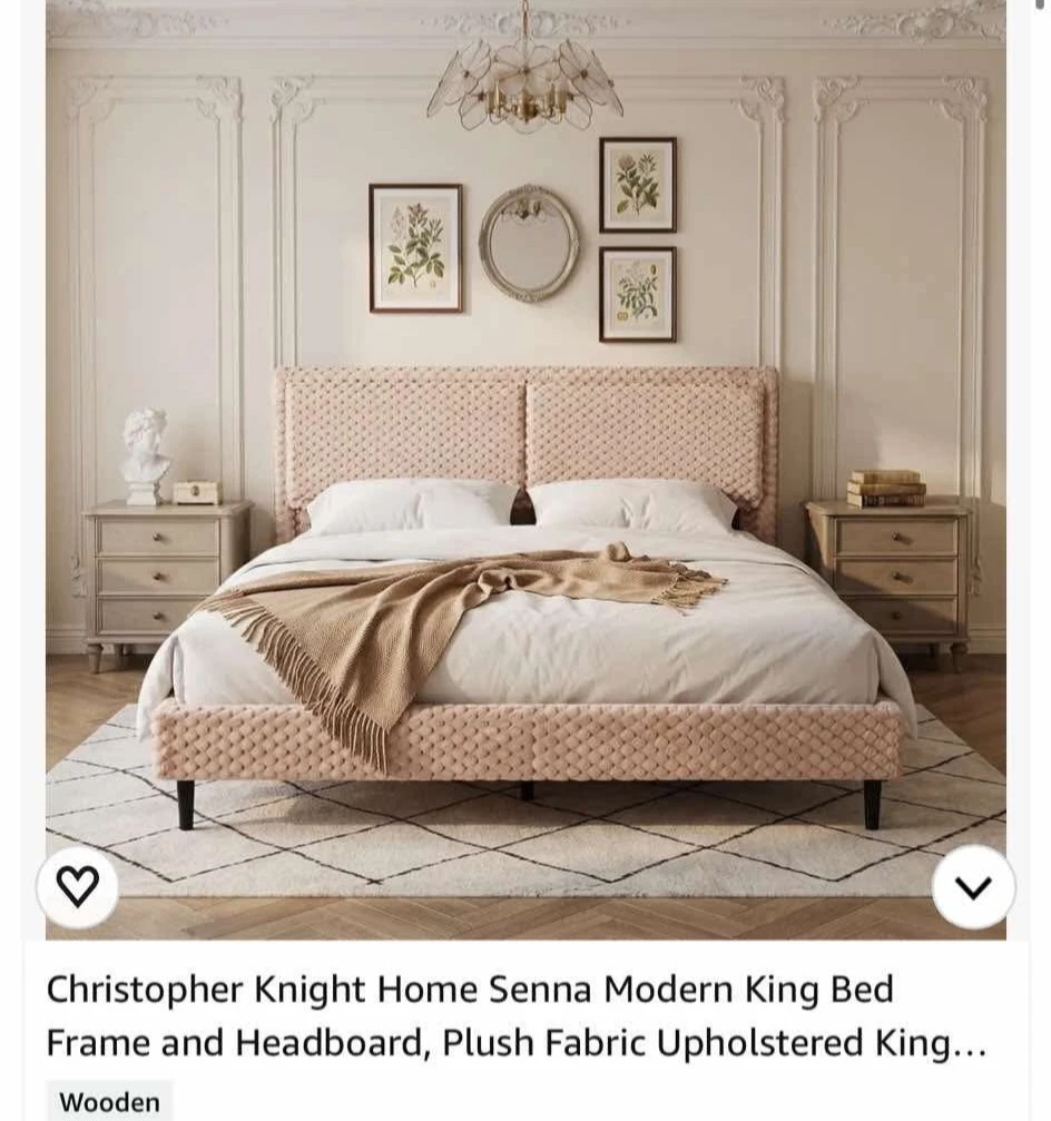 Free Brand new in box queen size bedframe with Headboard