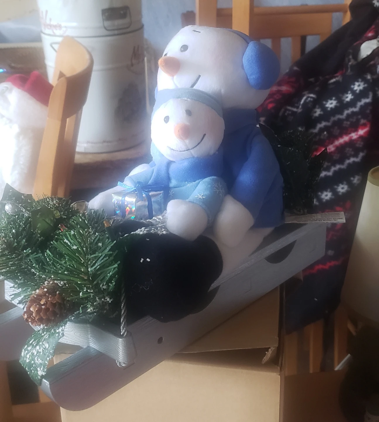Avon A Magical Winter Sleigh Ride Snowman Decoration - photo 2