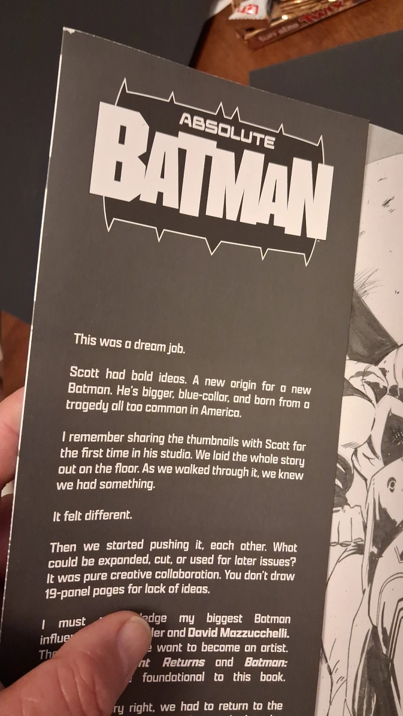 Absolute Batman #1 WIP  Work In Progress ( 11×17 ) Edition - photo 2