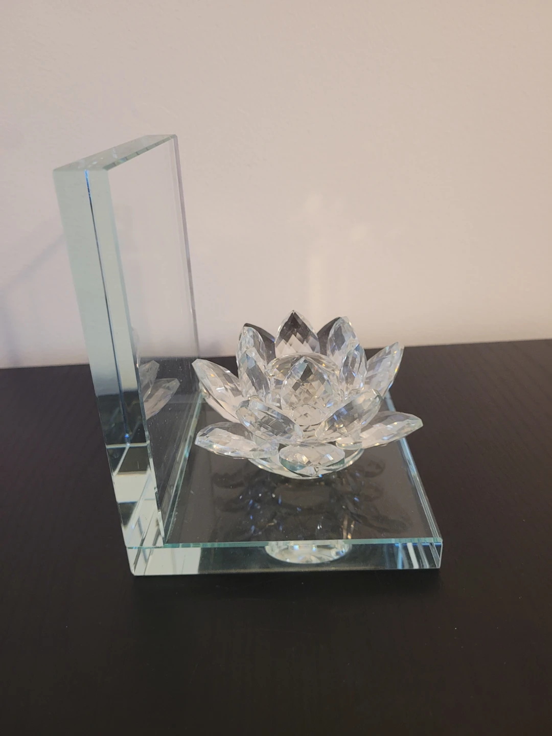 Crystal Lotus Flower Candle Holder - photo 2