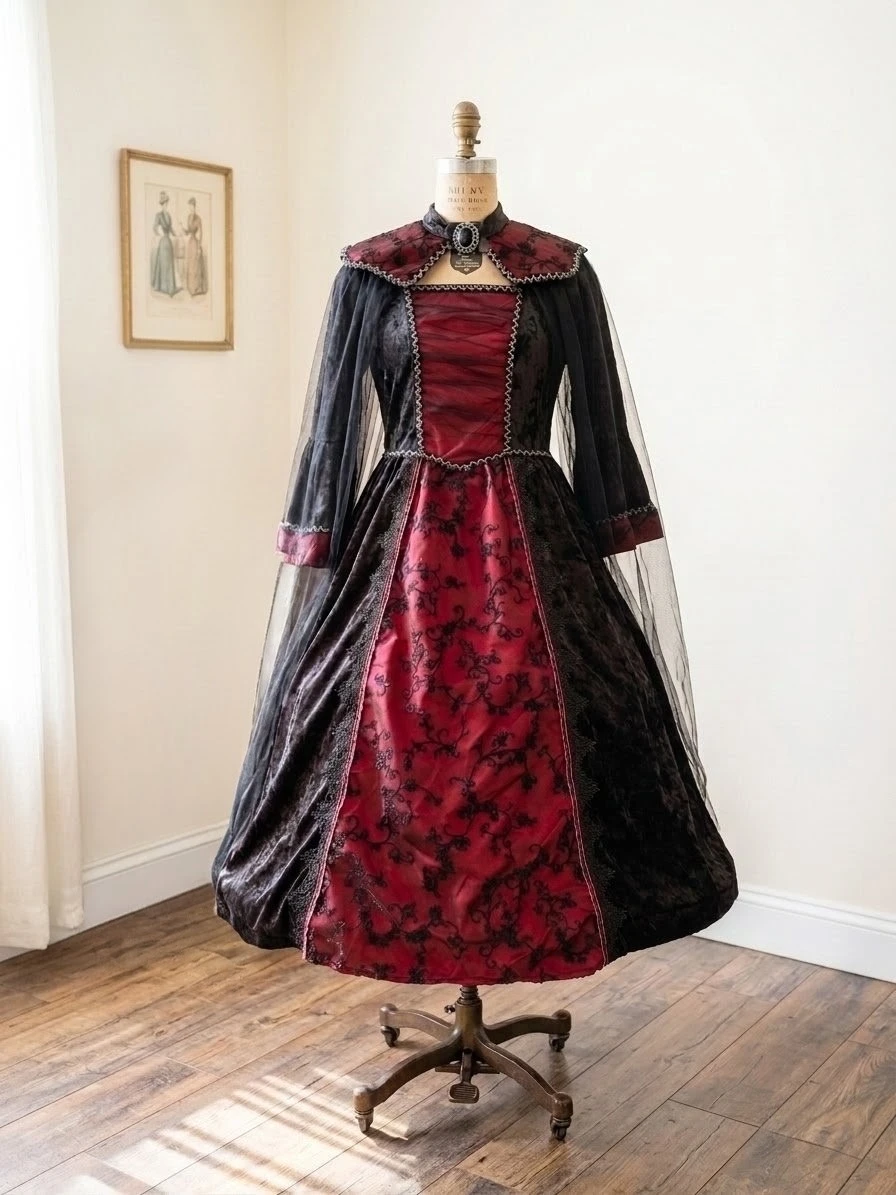 Victorian Style Gothic Dress vampire or witch
