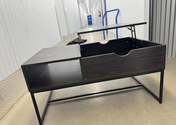 Dark Wood Lift-Top Coffee Table - photo 2