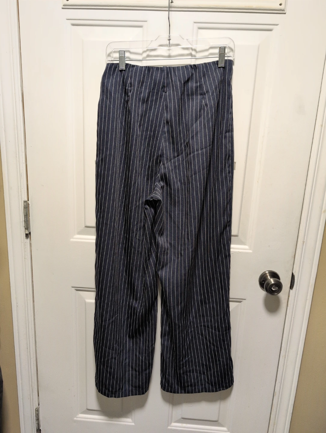SHEIN Navy Pinstripe Trousers - photo 4