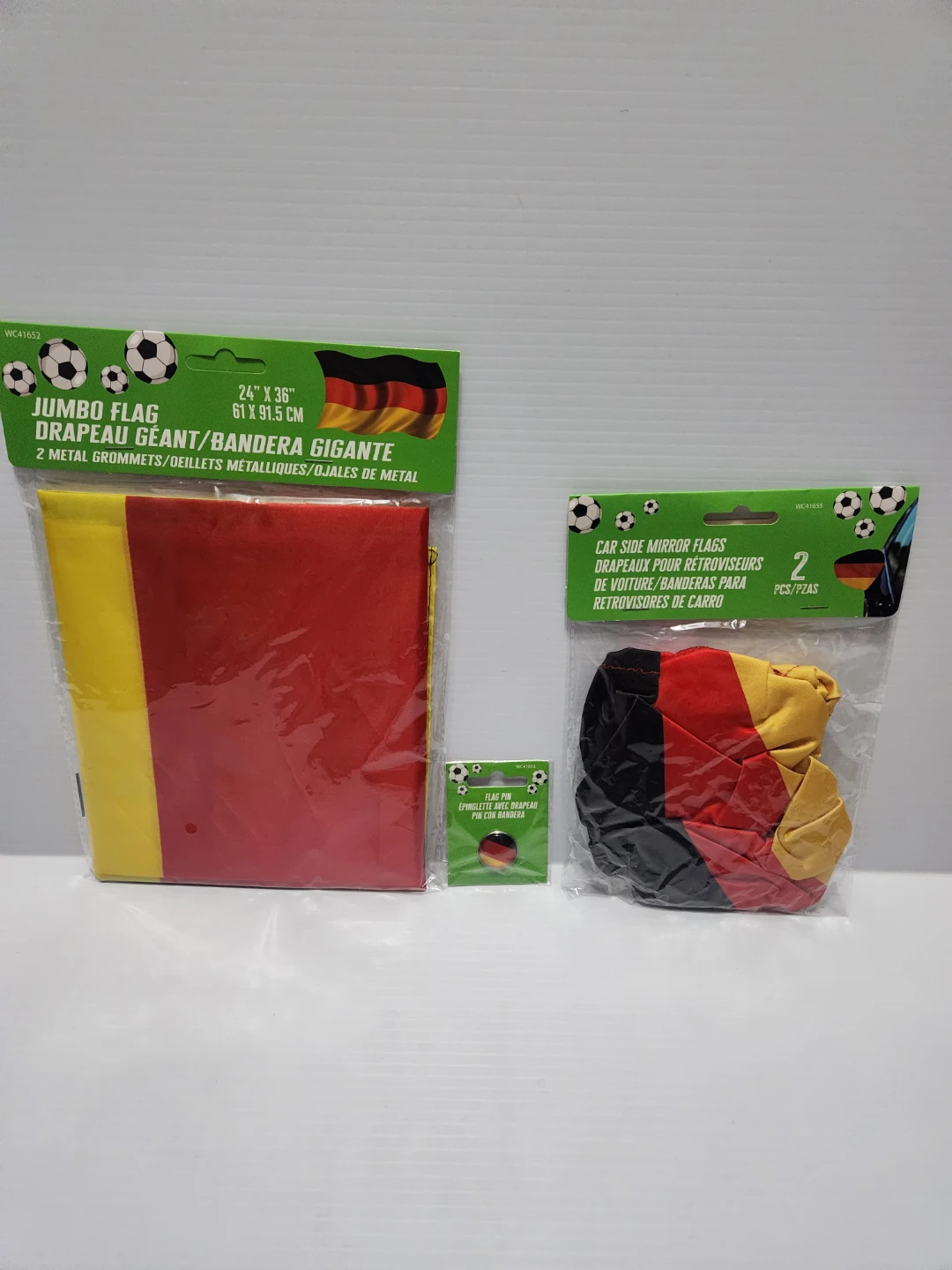 Jumbo Flag and Car Side Mirror Flags Set - photo 2