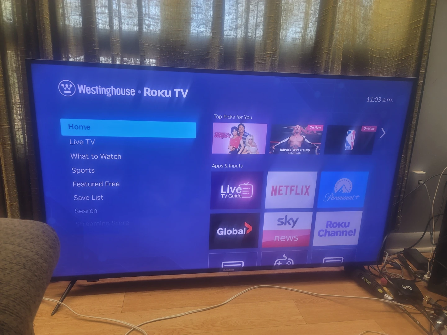 Westinghouse sixty inch roku tv