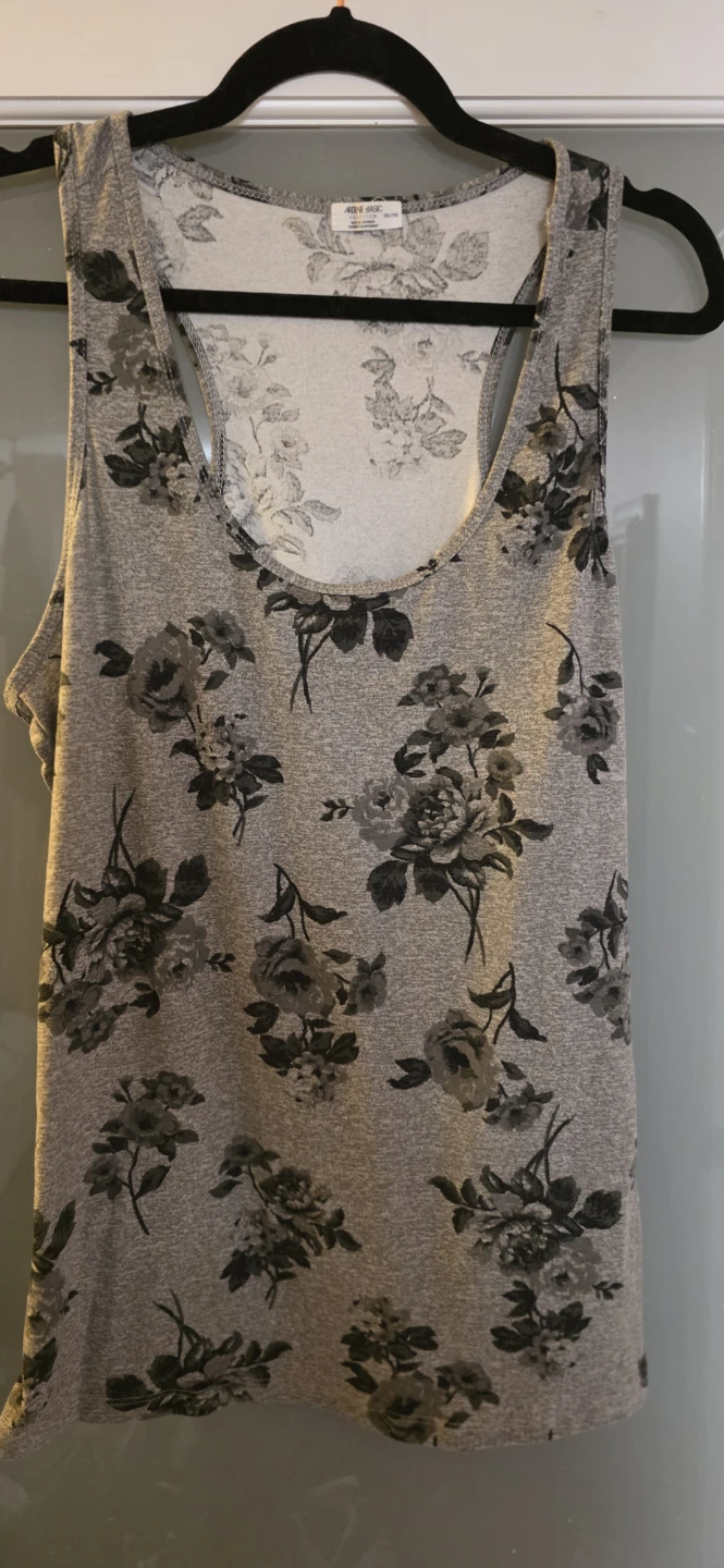 Ardene Basic Floral Tank Top XXL
