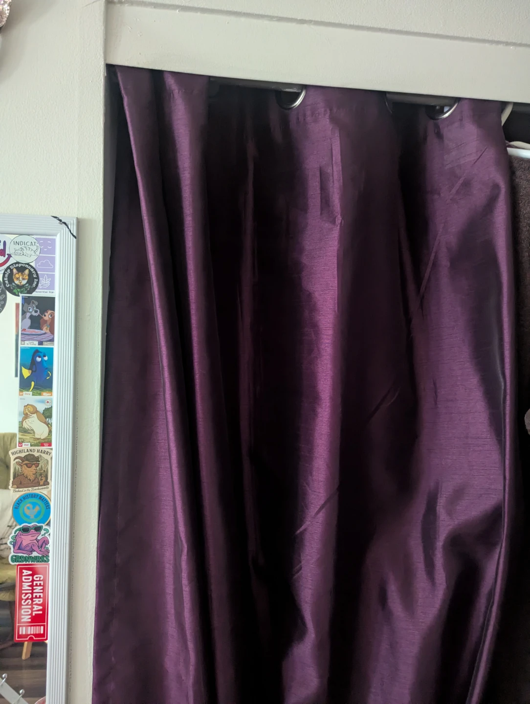 Mainstays Purple Curtain Panel