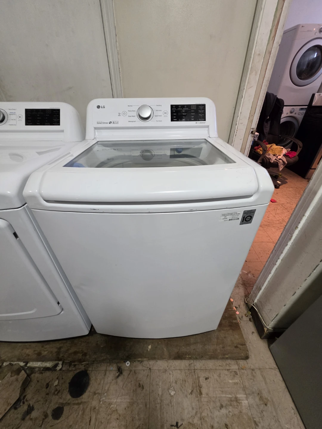 LG Top Load Washer and Dryer Set - photo 3