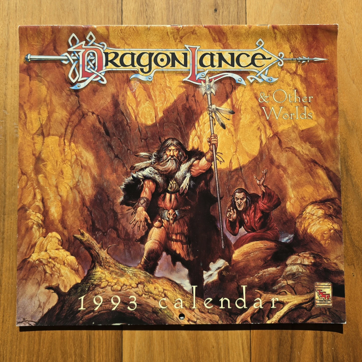 Vintage 1993 Dragonlance & Other Worlds Calendar