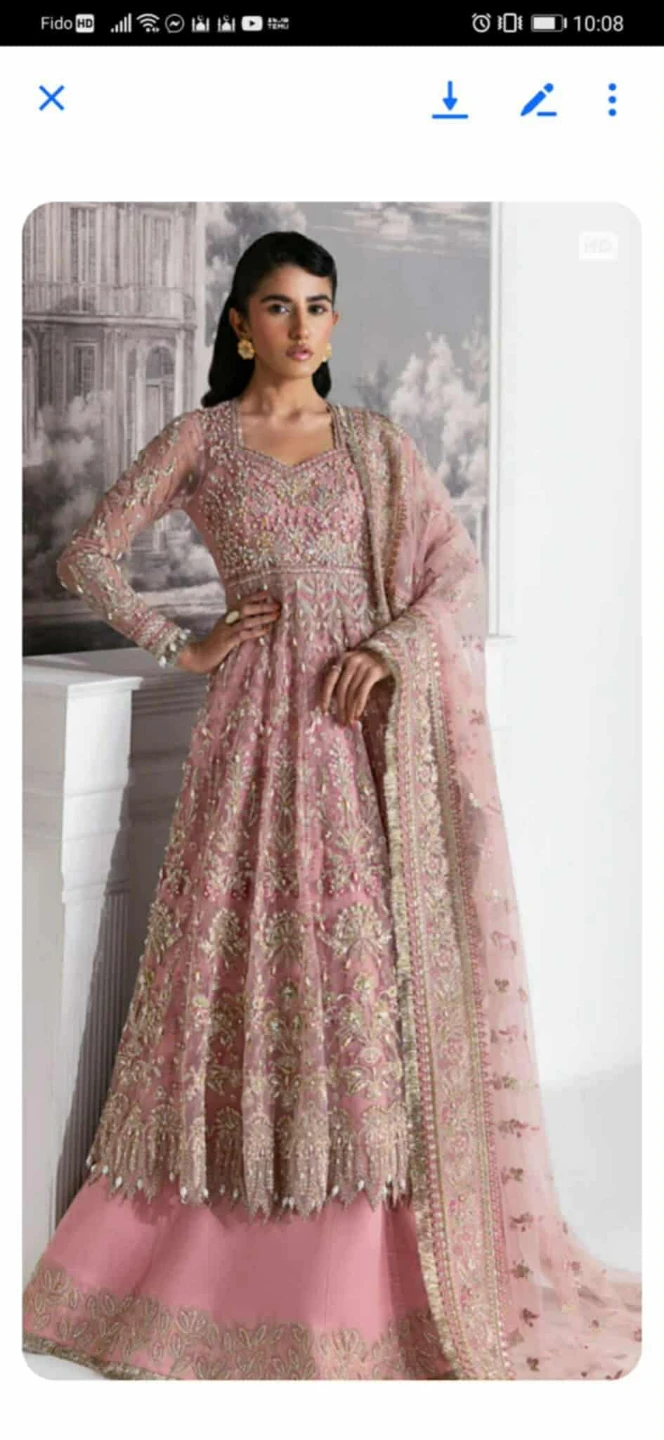 Pink Embroidered Lehenga Choli Set - photo 2