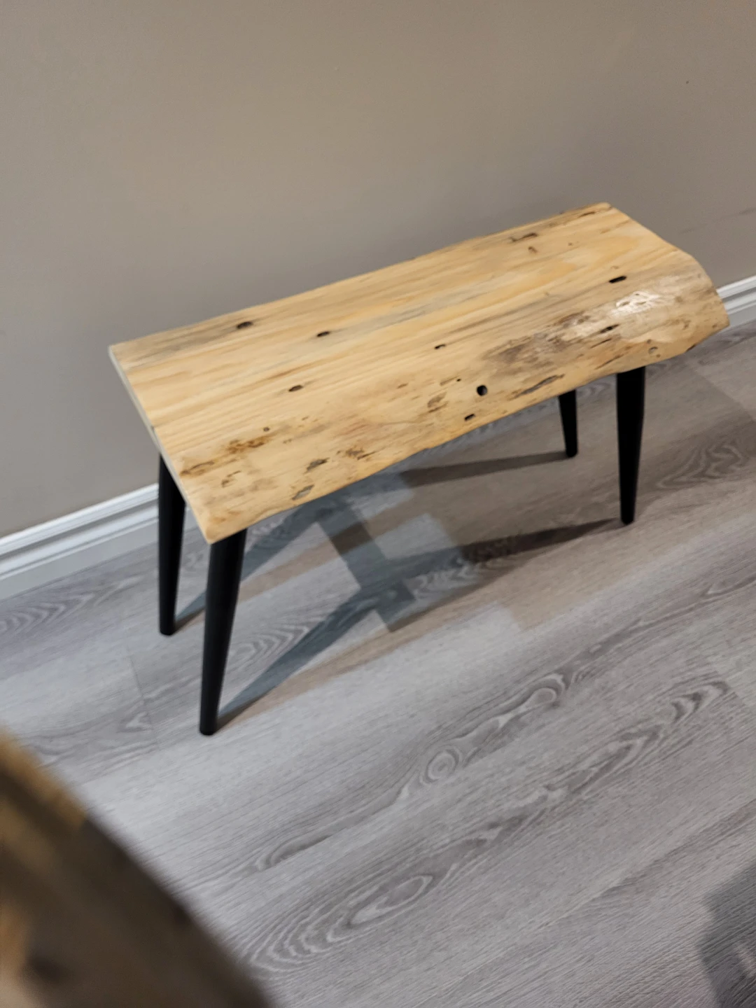 Live Edge Wooden Bench
