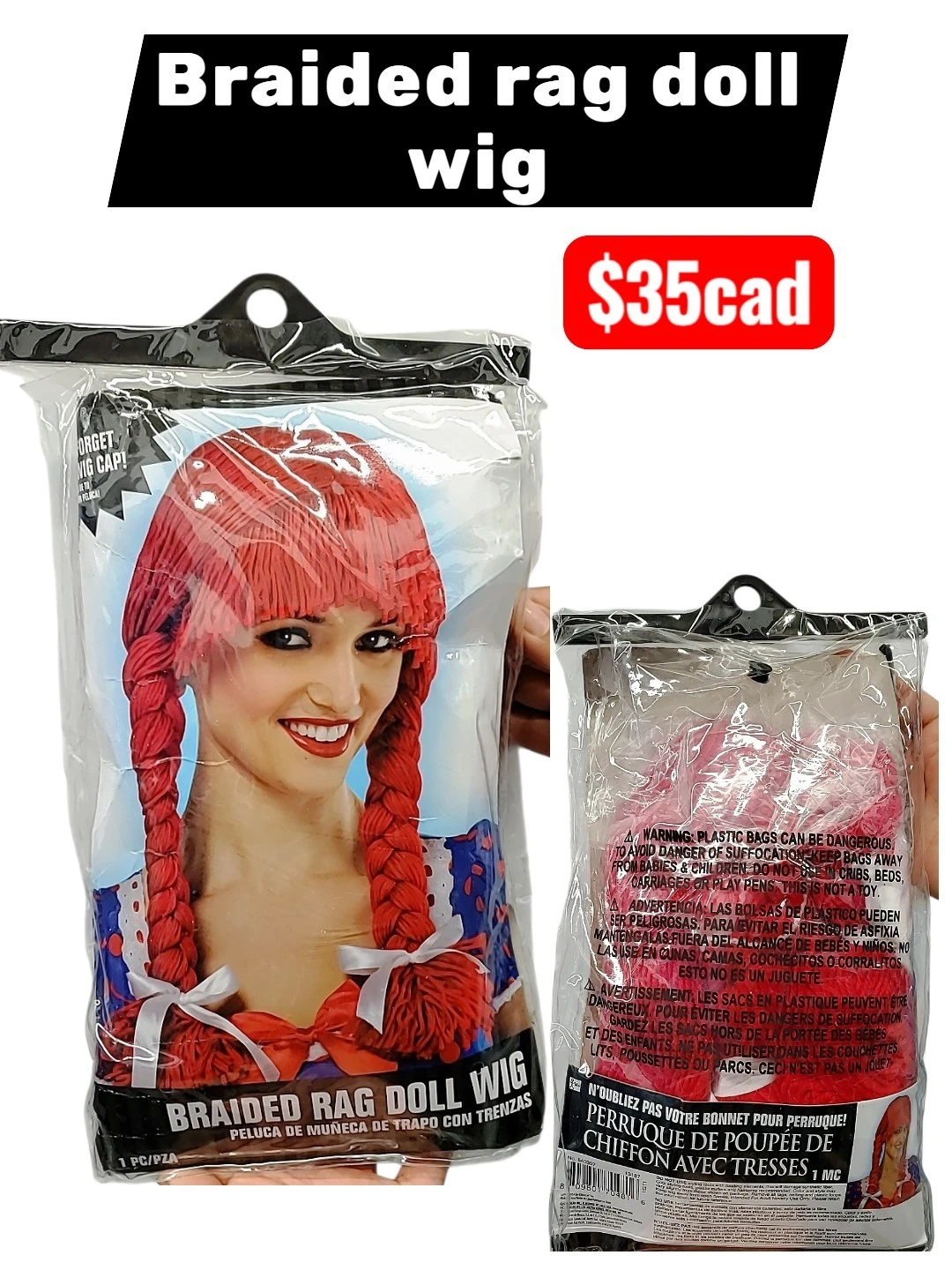 Braided Rag Doll Wig