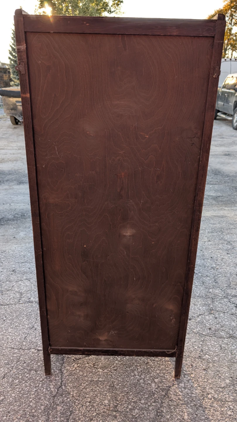 Vintage Wooden Single Door Wardrobe - photo 3