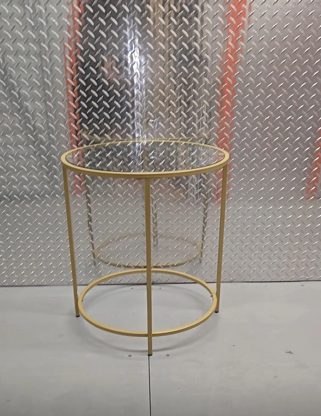 • Modern Industrial Wood End Table Side Table Wire Basket - photo 5