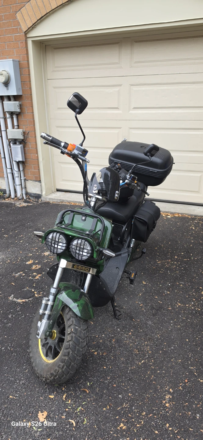 2024 EMMO Monster S 72V 30Ah Lithium E-Bike – Camo – 2,518 KM