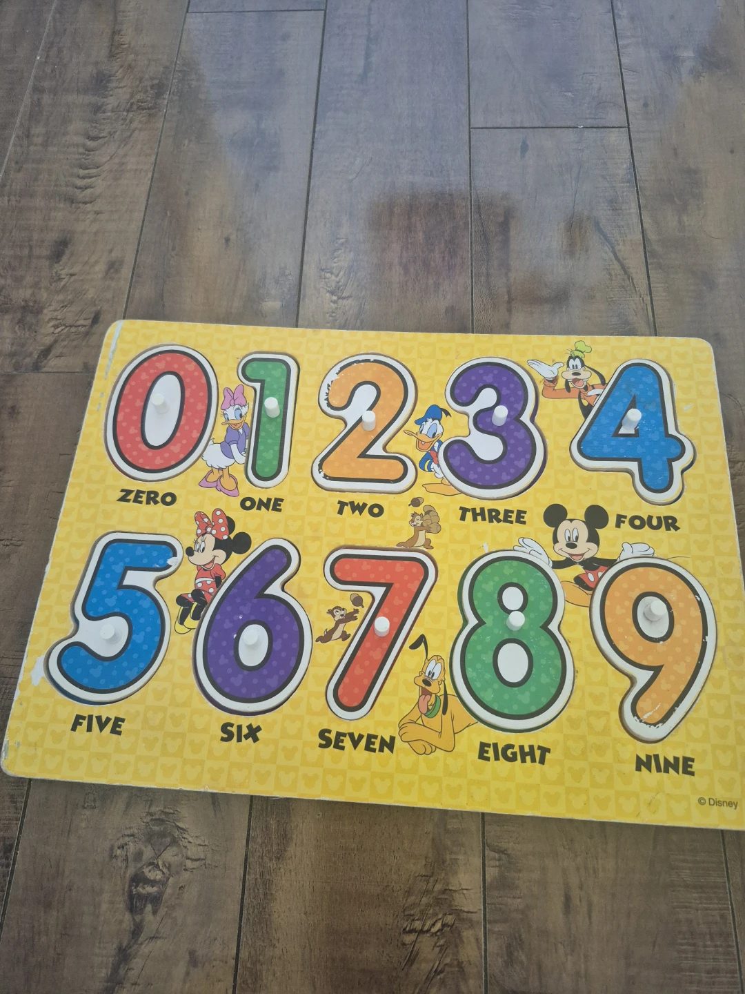 Set of 3 Disney wooden peg puzzles - photo 5