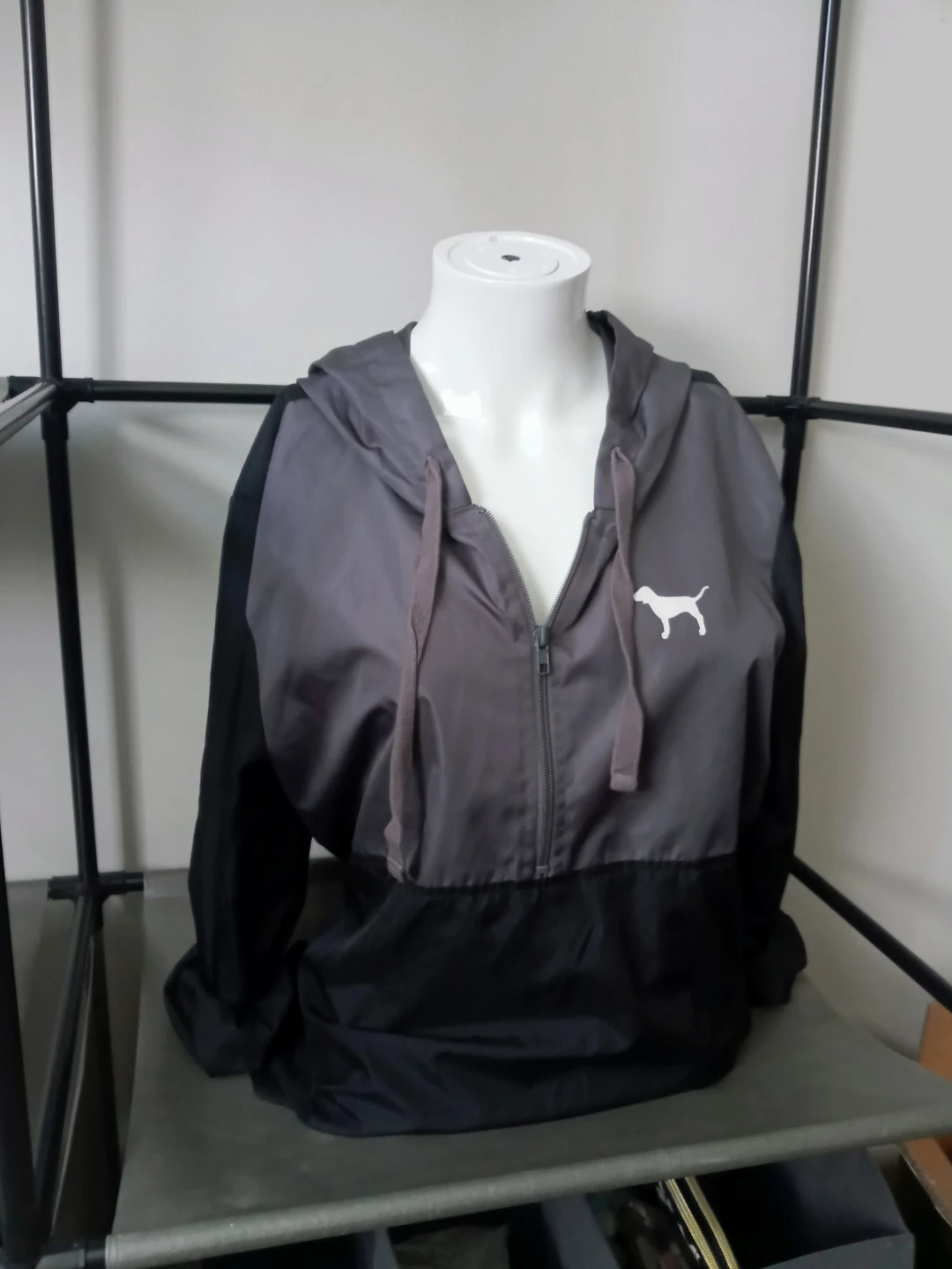 Victoria's Secret PINK Half-Zip Windbreaker Anorak Jacket. XS - photo 3