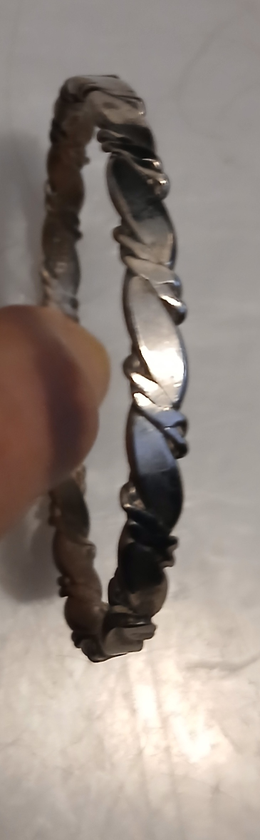 Silver Twisted Bangle Bracelet$120 - photo 2