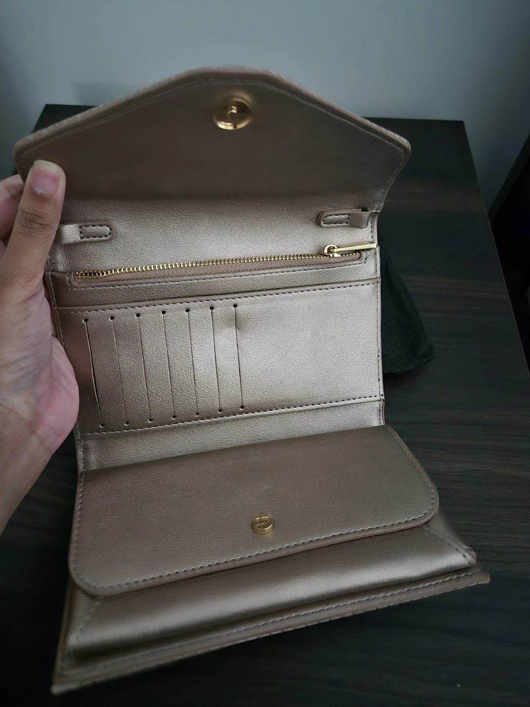 Dune London Embellished Clutch Rose Gold - photo 3