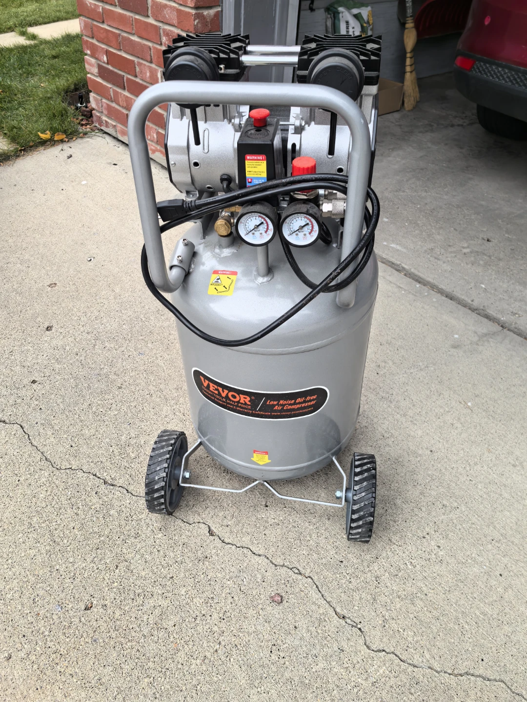 VEVOR 13 Gallon Low Noise Oil-Free Air Compressor
