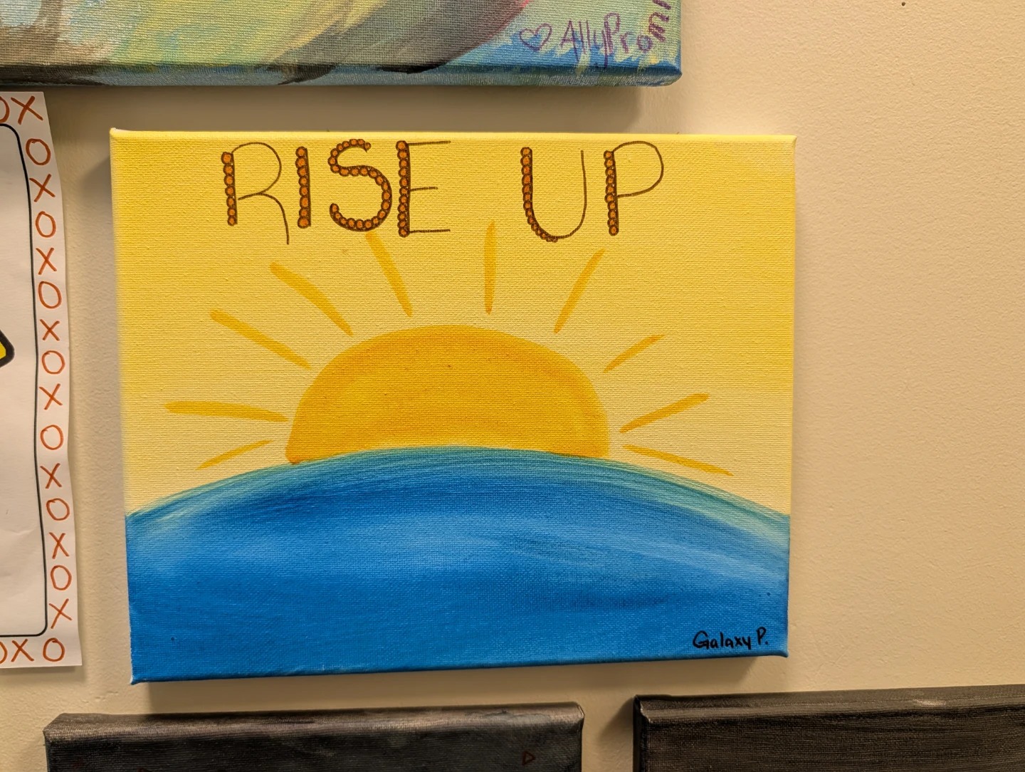 Rise Up Canvas Painting by Galaxy P.