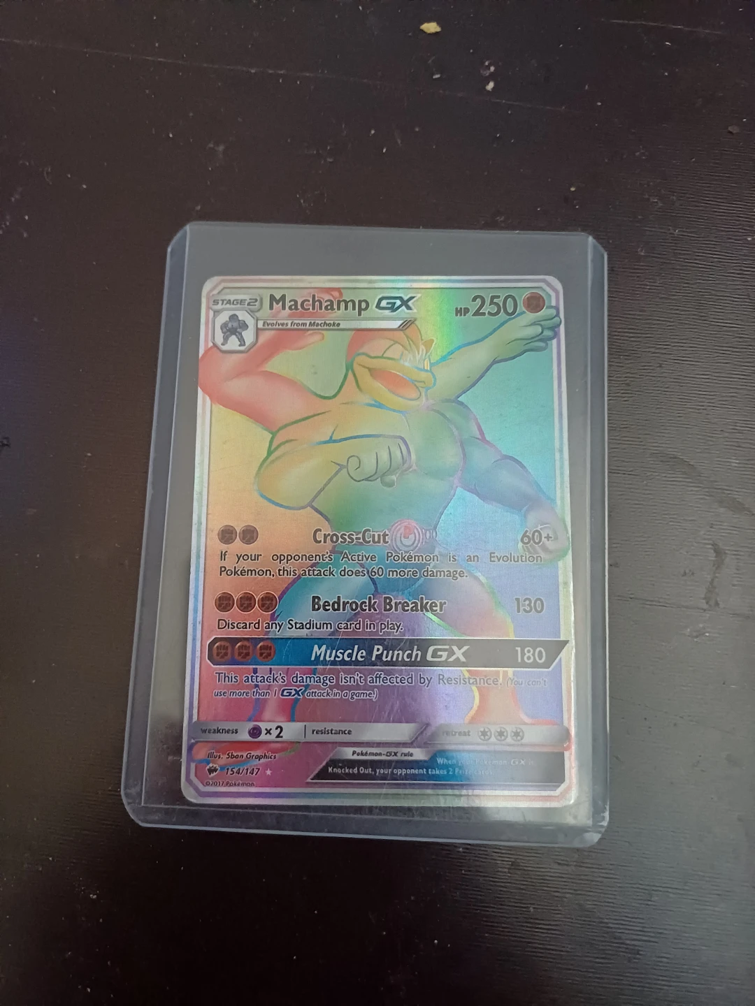 Machamp GX Rainbow Rare Pokemon Card - photo 3