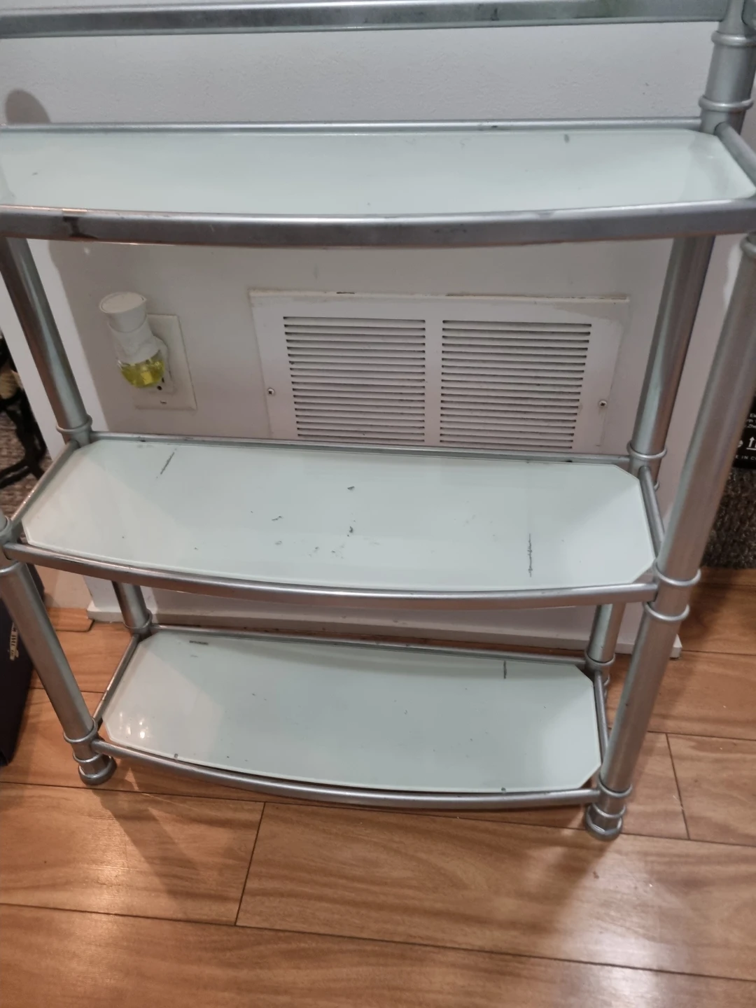 3-Tier Metal and Glass Shelving Unit - photo 2