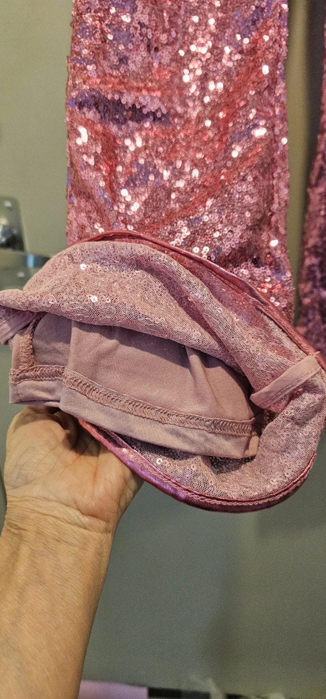 New brand Pink Sequin Bell Bottom Pants - photo 2