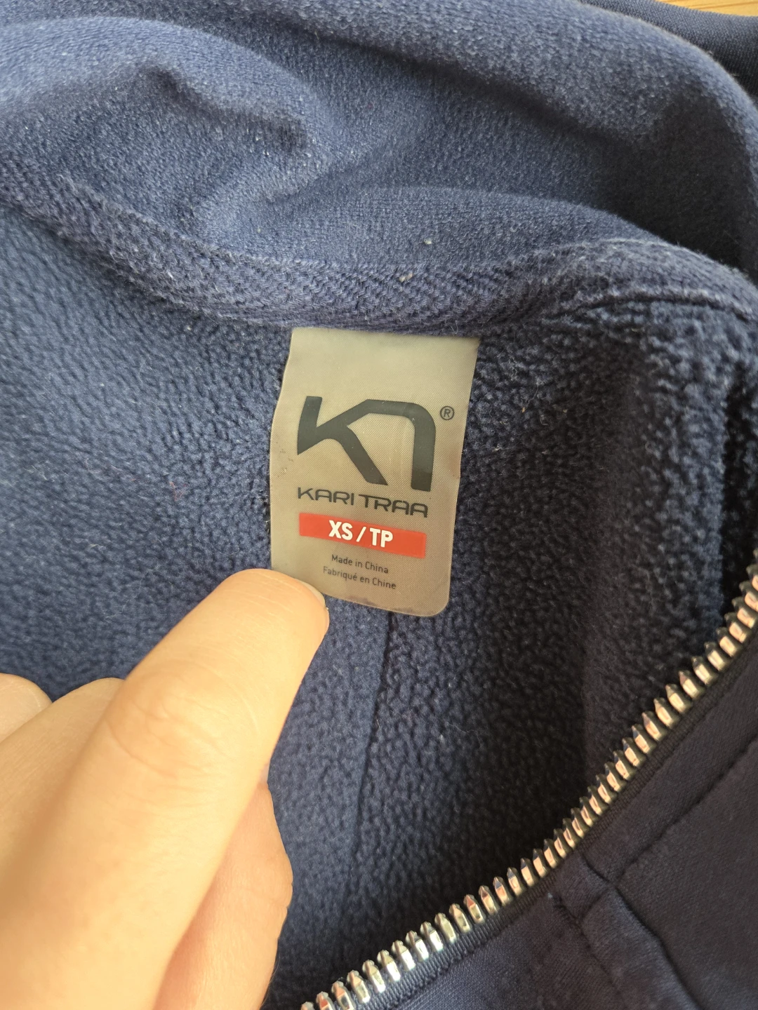 Kari Traa Sigrun Hybrid Navy Half-Zip Fleece - Size XS - photo 4