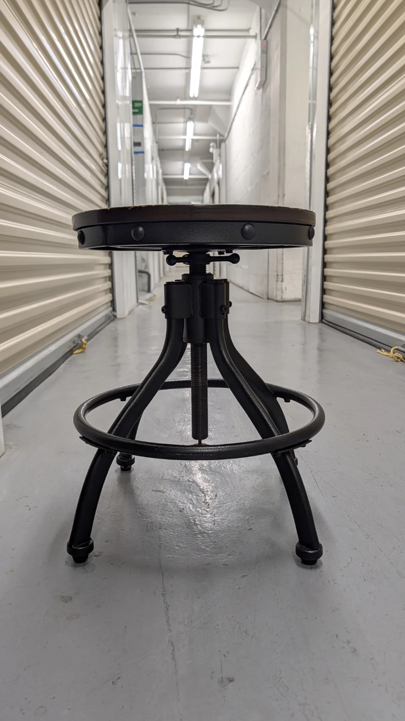 Adjustable Industrial Style Counter Stool