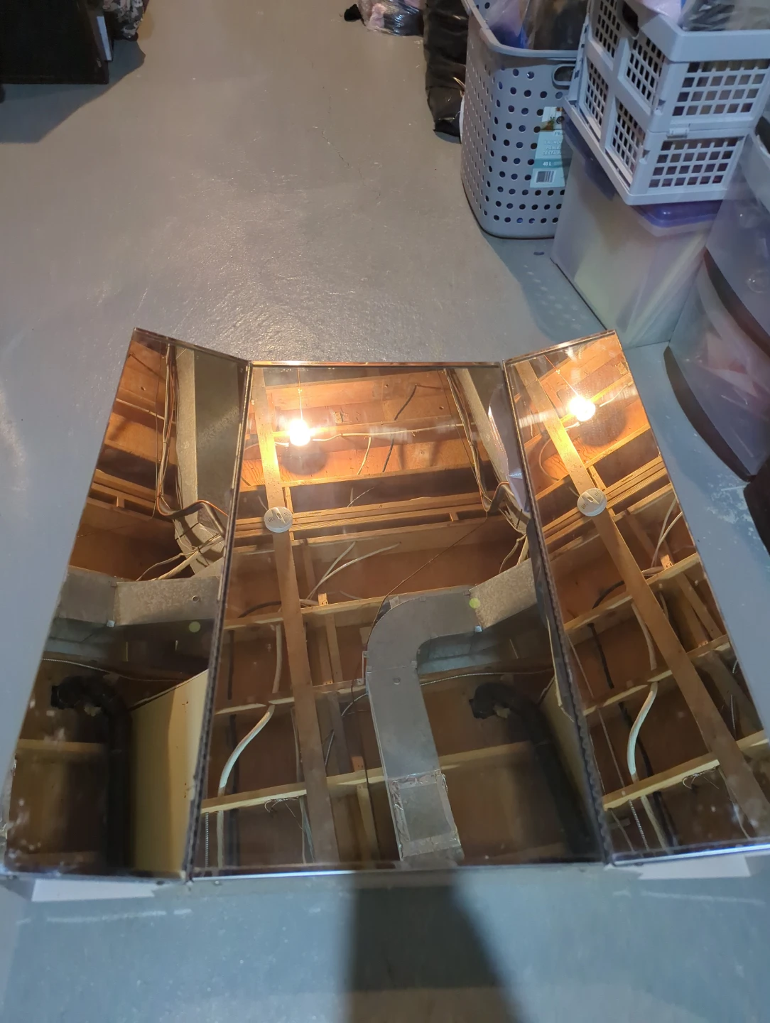 Tri-View Bathroom Medicine Cabinet Mirror