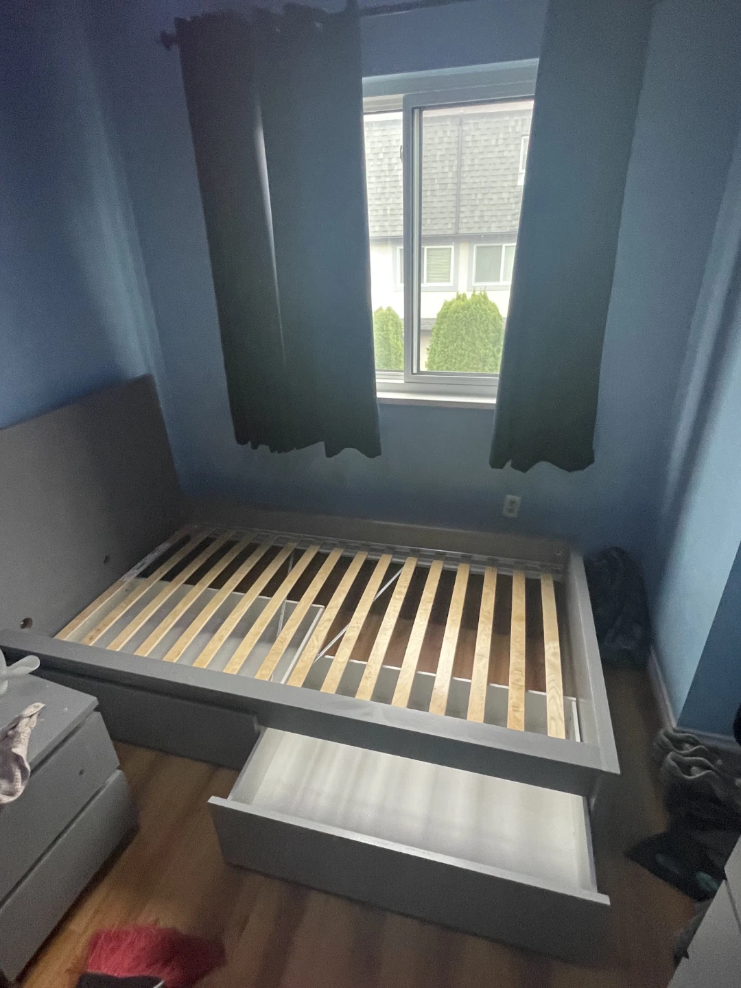 IKEA Malm Bed with Storage and Sealy mattress. - photo 3