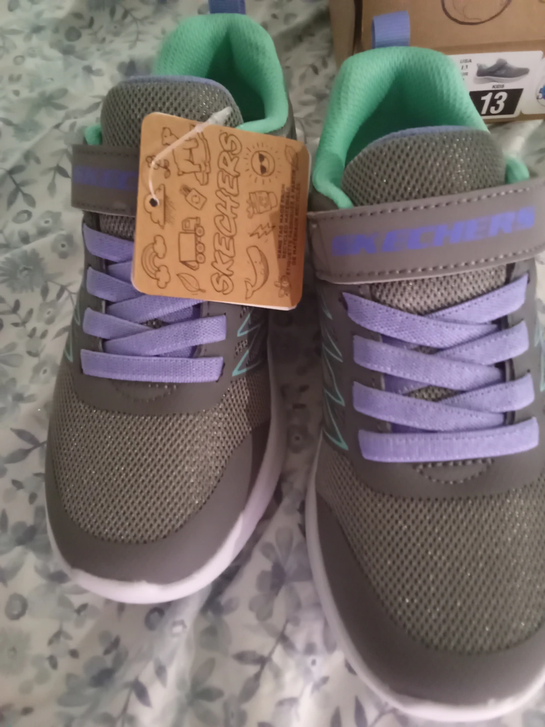 Skechers Kids Microspec Bold Delight Sneakers Size 13 - photo 4