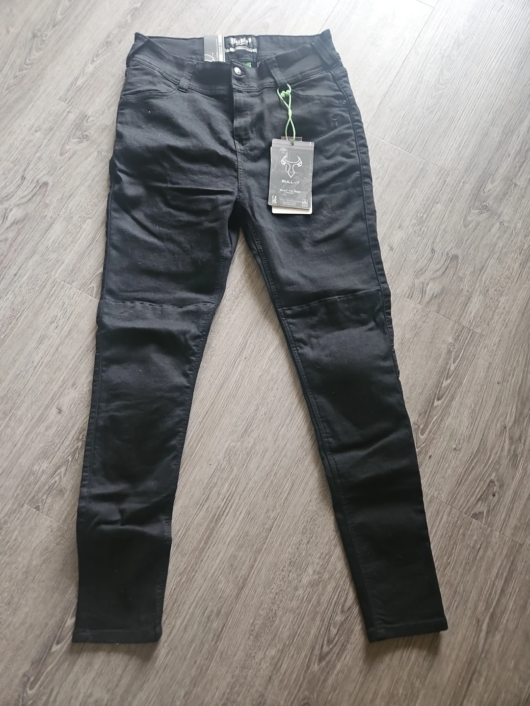 Bull-it Women's Fury Black Skinny Riding Jeans
