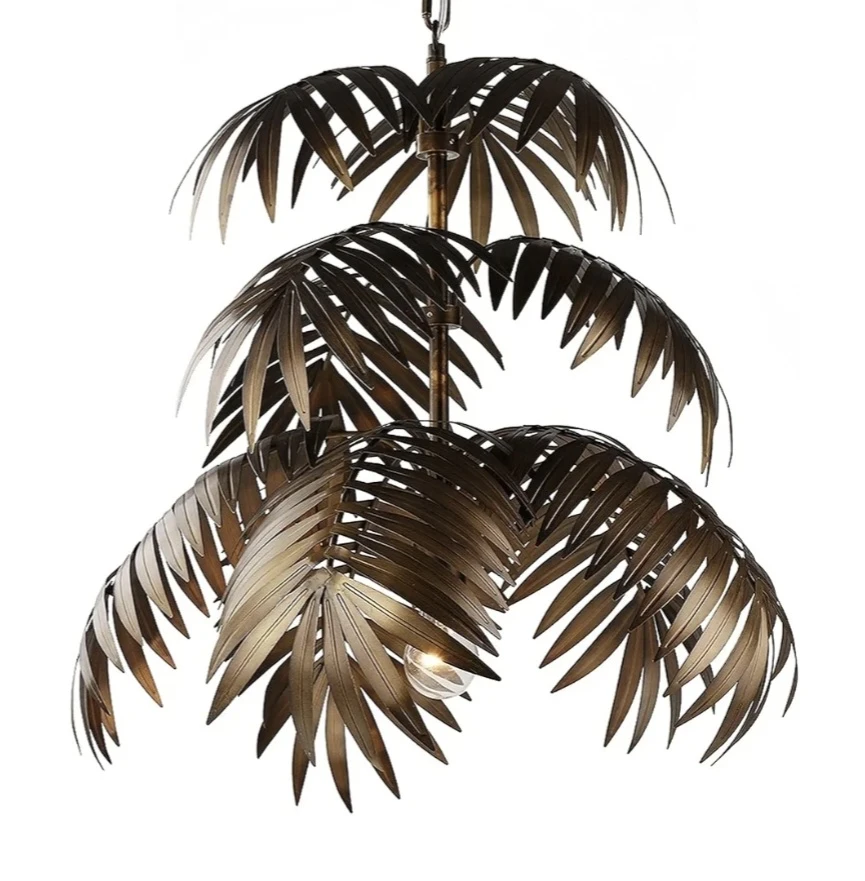 Retro palm tree hanging lamp - photo 5