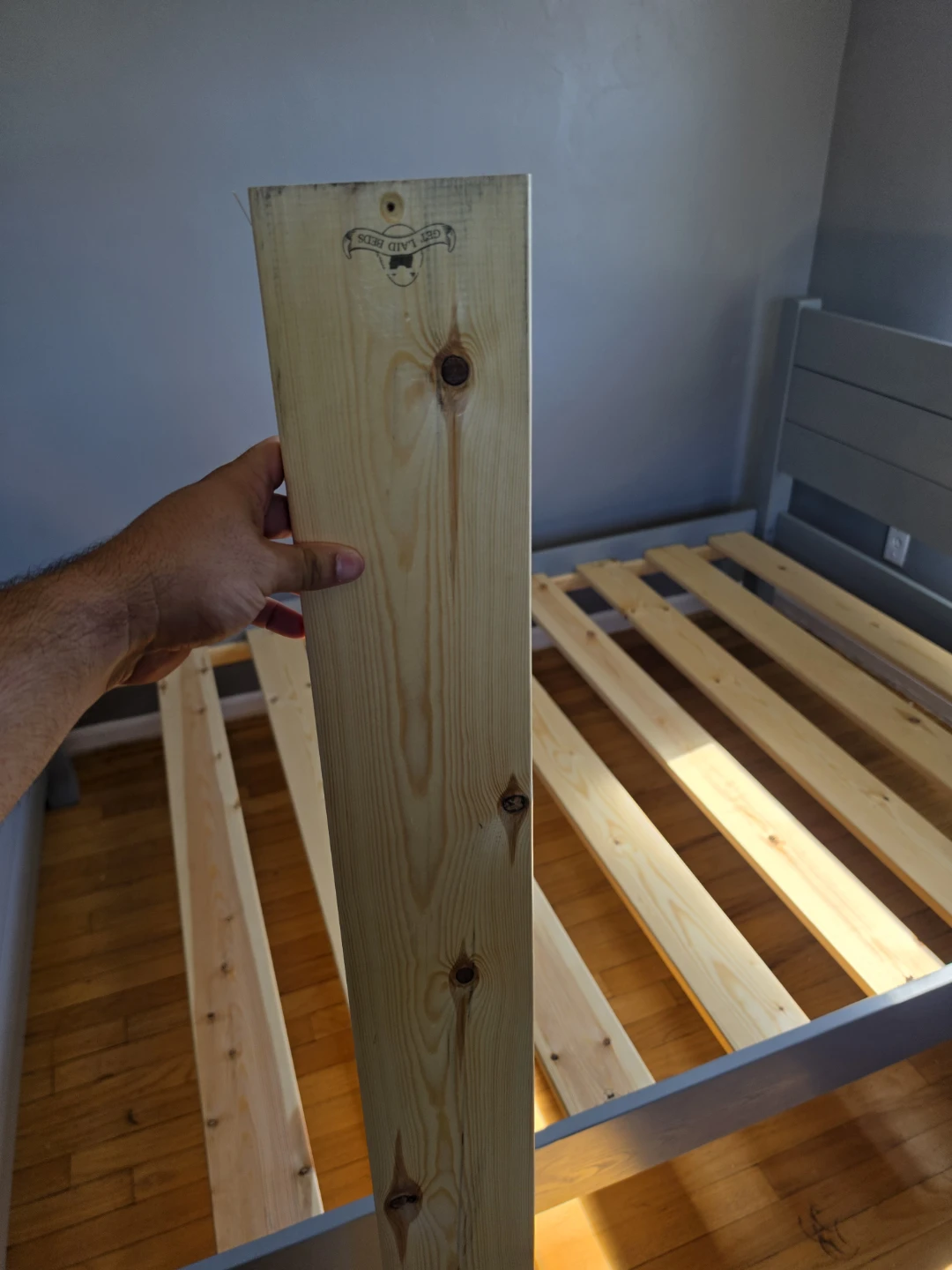 Get Laid Beds Full Sized Wooden Bed Frame (Grey) - photo 5