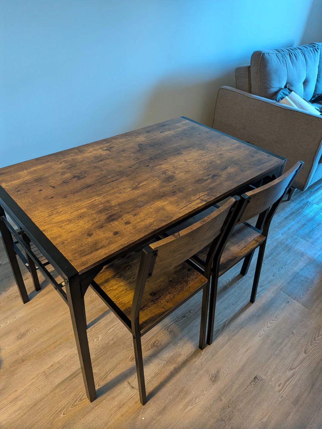 Industrial-style dining table and chair set - photo 5
