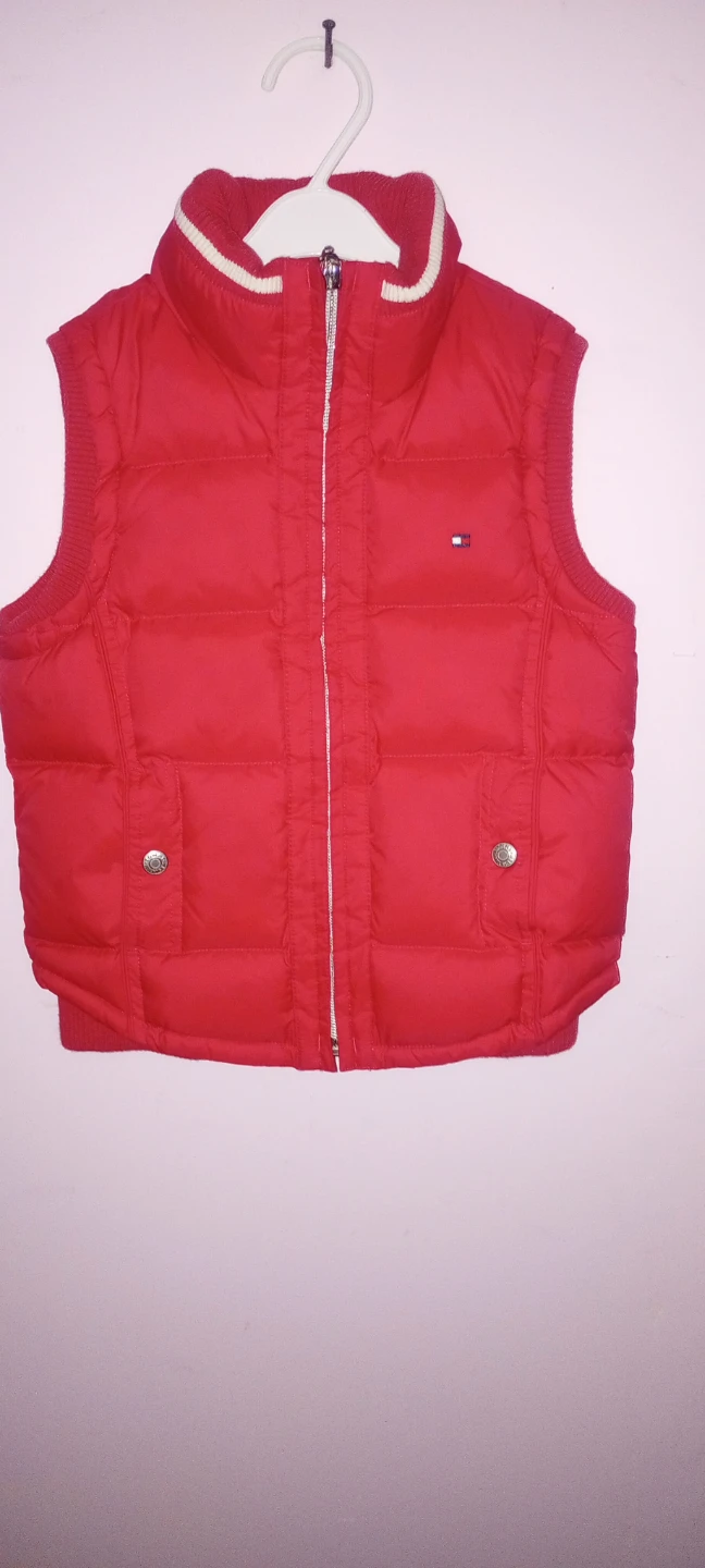 Tommy Hilfiger red puffer vest