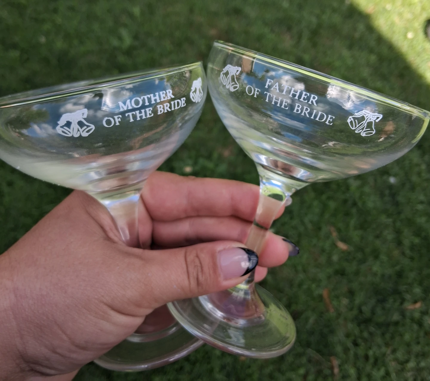 Set of 2 Wedding Toasting Glasses