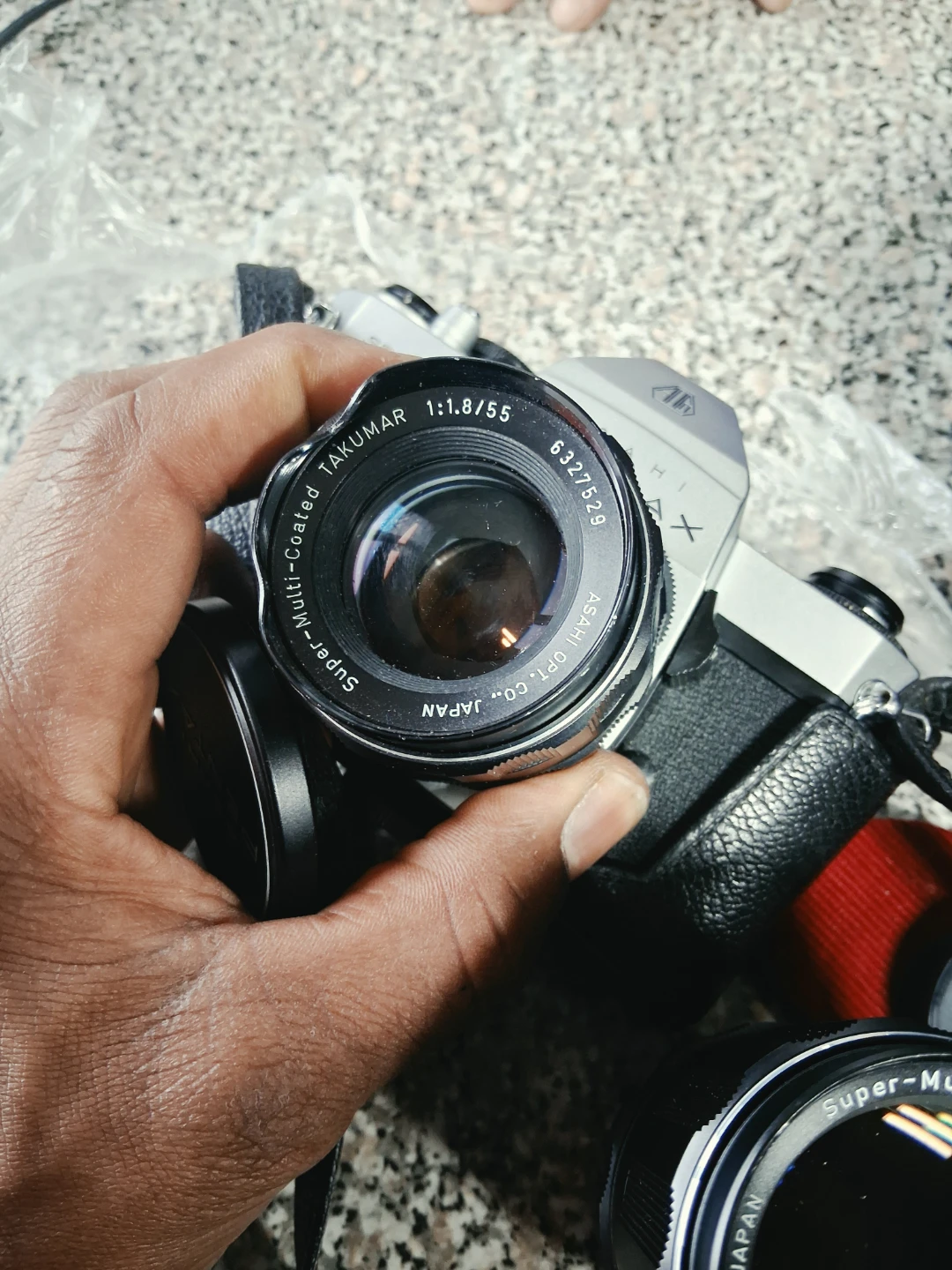 Asahi Pentax Spotmatic II with Two Lenses - photo 2
