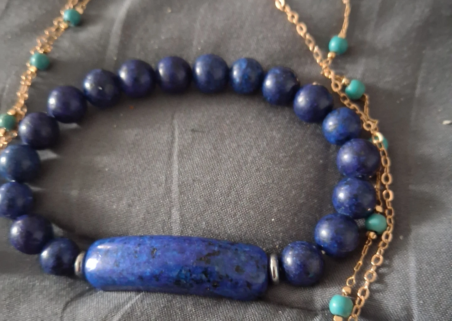 Layered Necklace and Beaded Bracelet Set - photo 4