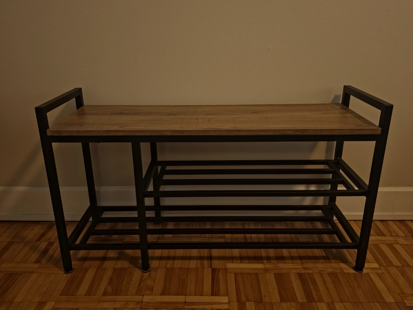 Industrial Style Shoe Bench